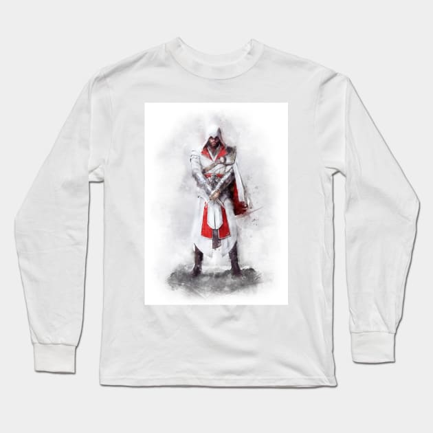 Ezio Auditore da Firenze Long Sleeve T-Shirt by PetsArt